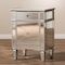 Baxton Studio Claudia Hollywood Regency Glamour Style Mirrored Nightstand 136-7482 - alternate 7